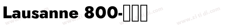 Lausanne 800字体转换